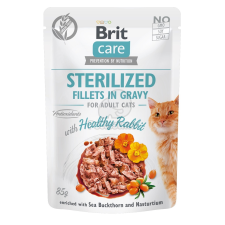 Brit Brit Care Cat Sterilized Fillets in Gravy - Rabbit 85 g macskaeledel