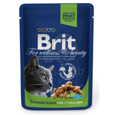 Brit Brit Premium Cat Chicken Slices for Sterilised alutasakos 100 g macskaeledel