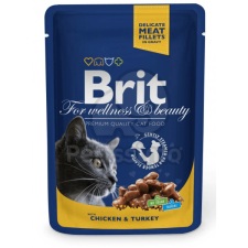 Brit Brit Premium Cat Chicken & Turkey alutasakos 100 g macskaeledel