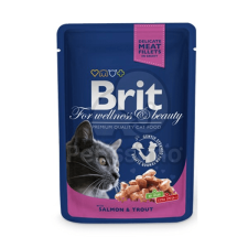 Brit Brit Premium Cat Salmon & Trout alutasakos 100 g macskaeledel