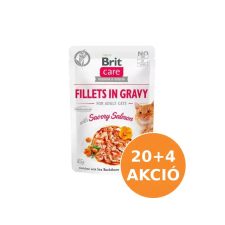 Brit Care Cat alutasak lazac szószban 24x85g macskaeledel