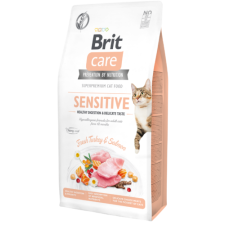 Brit Care Cat Grain Free SENSITIVE Turkey and Salmon 0,4kg macskaajtó