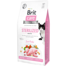 Brit Care Cat Grain Free STERILISED - SENSITIVE Rabbit 7kg macskaeledel