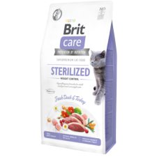 Brit Care Cat Grain Free STERILISED - WEIGHT CONTROL Duck and Turkey 7kg macskaeledel