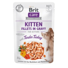  Brit Care Cat Kitten Fillets in Gravy with Tender Turkey – 12×85 g macskaeledel