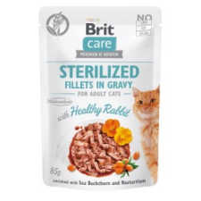  Brit Care Cat Sterilized Fillets in Gravy with Healthy Rabbit – 4×85 g macskaeledel