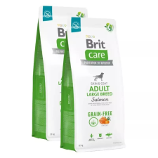 Brit Care Dog Grain-free Adult Large Breed Salmon & Potato kutyatáp 2x12kg kutyaeledel