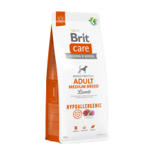 Brit Care Dog Hypoallergenic Adult Medium Breed Lamb & Rice kutyatáp 12kg kutyaeledel