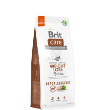  Brit Care Dog Hypoallergenic Weight Loss Rabbit & Rice 12 kg kutyaeledel