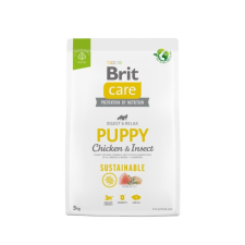 Brit Care Dog Sustainable Insect Puppy 3 kg kutyaeledel