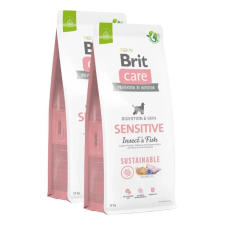 Brit Care Dog Sustainable Sensitive Chicken & Insect kutyatáp 2x1kg kutyaeledel