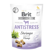 Brit Care Functional Snack Antistress Shrinps (garnéla, kender) 150g jutalomfalat kutyáknak