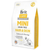 Brit Care Gabonamentes Mini Hair&Skin 2 kg Lazac+Hering Sárgaborsóval 170782 (VAT010420)