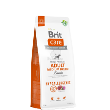 Brit Care Hypo-Allergenic Adult Medium Breed Lamb & Rice 12 kg kutyaeledel