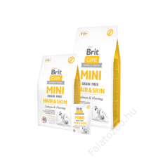 Brit Care Mini Grain Free Hair&Skin Salmon & Herring 7 kg kutyaeledel