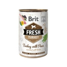  Brit Fresh Pulyka Borsóval konzerv – 12×400 g kutyaeledel