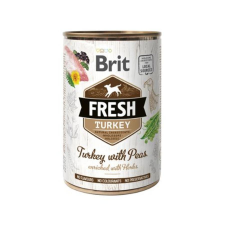 Brit Fresh Pulyka Borsóval konzerv 24x400g kutyaeledel