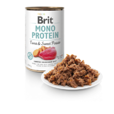 Brit Monoprotein Tonhal &amp; Édesburgonya 400 g kutyaeledel