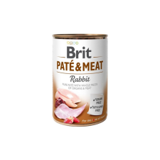 Brit Pate&Meat rabbit 400 g nyúlpástétom kutyáknak kutyaeledel