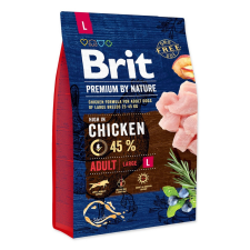 Brit PREMIUM BY NATURE ADULT L 3 KG (294-170825) kutyaeledel