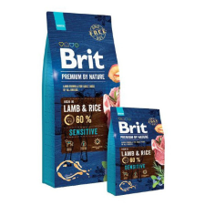 Brit Premium by Nature - Adult Sensitive Lamb & Rice 15kg kutyaeledel