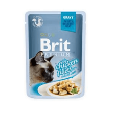 Brit Premium Cat Delicate Fillets in Gravy with Chicken – 85 g macskaeledel