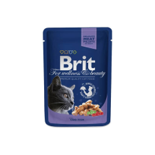 Brit Premium Cat Pouches with Cod Fish – 12×100 g macskaeledel