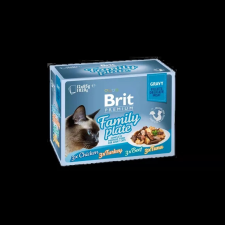 Brit Premium Cat tasakos Delicate Fillets in Gravy Family Plate 12x85g macskaeledel