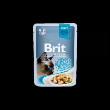 Brit Premium Cat tasakos Delicate Fillets in Gravy with Chicken 24x85g macskaeledel