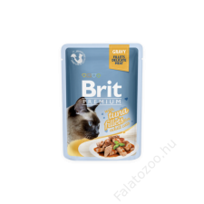 Brit Premium Cat tasakos Delicate Fillets in Gravy with Tuna 85g macskaeledel