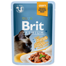 Brit Premium Delicate Fillets in Gravy with Tuna 24x85 g macskaeledel