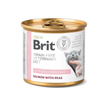 Brit Veterinary Diet Hypoallergenic Salmon, Pea nedves macskaeledel 200 g macskaeledel
