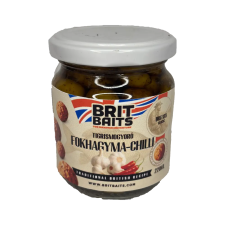  BritBaits Horgász S-M Tigrismogyoró lében fokhagyma-chili 220ml  csali