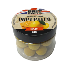  BritBaits Pop Up fluo Keksz-Citrom 16 mm csali