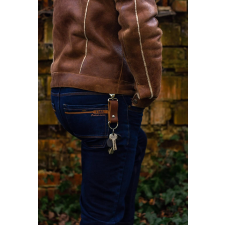  Bärloot bőrkulcstartó - barna kulcstartó