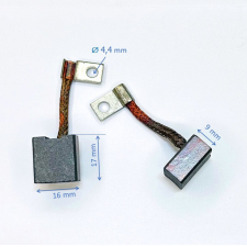  Bronz grafit szénkefe, elektromos targonca motorokhoz méret: 9x16x17mm (16x9x17mm) -BMX3164 kisháztartási gépek kiegészítői