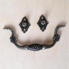  Bronz színű fém fogantyú, 90x39 mm dekorációs kellék