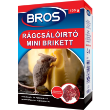 Bros Rágcsálóirtó paraffinos blokk, mini brikett 100g tisztító- és takarítószer, higiénia
