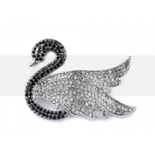  Bross hattyú csiszolt kövekkel bross