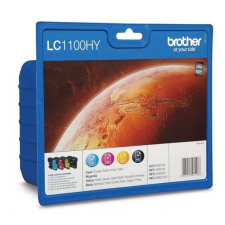 Brother Brother LC1100HY nagykapacitású kit (Cyan, Magenta, Yellow, Black) (LC1100HYVALBP) nyomtatópatron & toner