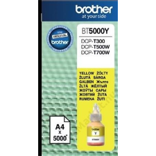 Brother BT5000Y Tintapatron DCP T-300, 500W, 700W nyomtatókhoz, BROTHER sárga, 5K (TJBBT5000Y) nyomtatópatron & toner