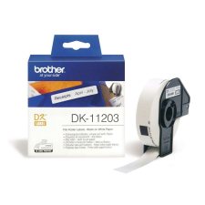 Brother DK-11203 elővágott öntapadós címke 300db/tekercs 17mm x 87mm Fehér DK11203 nyomtatópatron & toner