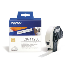 Brother DK-11203 elővágott öntapadós címke 300db/tekercs 17mm x 87mm White címkézőgép