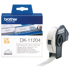 Brother DK-11204 elővágott öntapadós címke 400db/tekercs 17mm x 54mm White nyomtató kellék