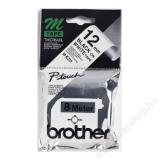 Brother Feliratozógép szalag, 12 mm x 8 m, BROTHER, fehér-fekete (QPTTMK231) fénymásolópapír