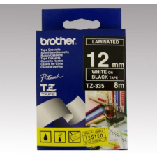 Brother Feliratozógép szalag, 12 mm x 8 m, BROTHER, fekete-fehér nyomtató kellék