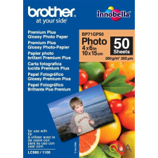 Brother innobella premium plus 260g 10x15cm 50db fényes fotópapír bp71gp50 fotópapír