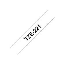 Brother laminated tape TZe-221 - Black on white (TZE221) nyomtatópatron & toner