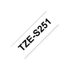 Brother laminated tape TZe-S251 - Black on white (TZES251) nyomtató kellék