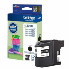 Brother LC221 FEKETE EREDETI TINTAPATRON LEÉRTÉKELT (LC221BK) nyomtatópatron & toner